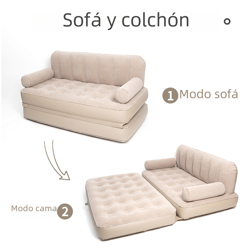 Sofá Cama Hinchable para Acampar y Uso Doméstico