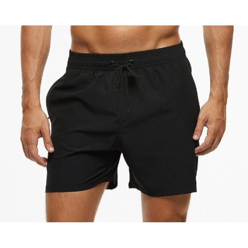 Summer Men's Solid-Colored Athletic Casual Cropped Shorts