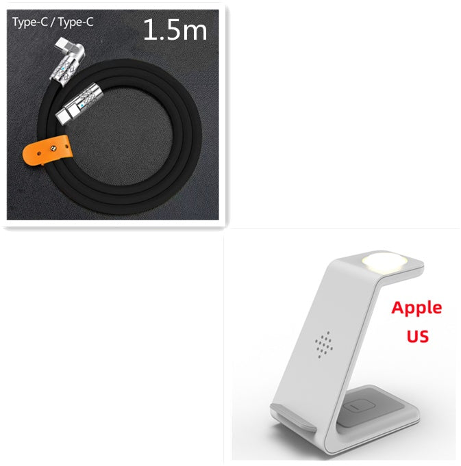 Support de charge rapide sans fil 3-en-1 Station de charge rapide sans fil pour téléphone