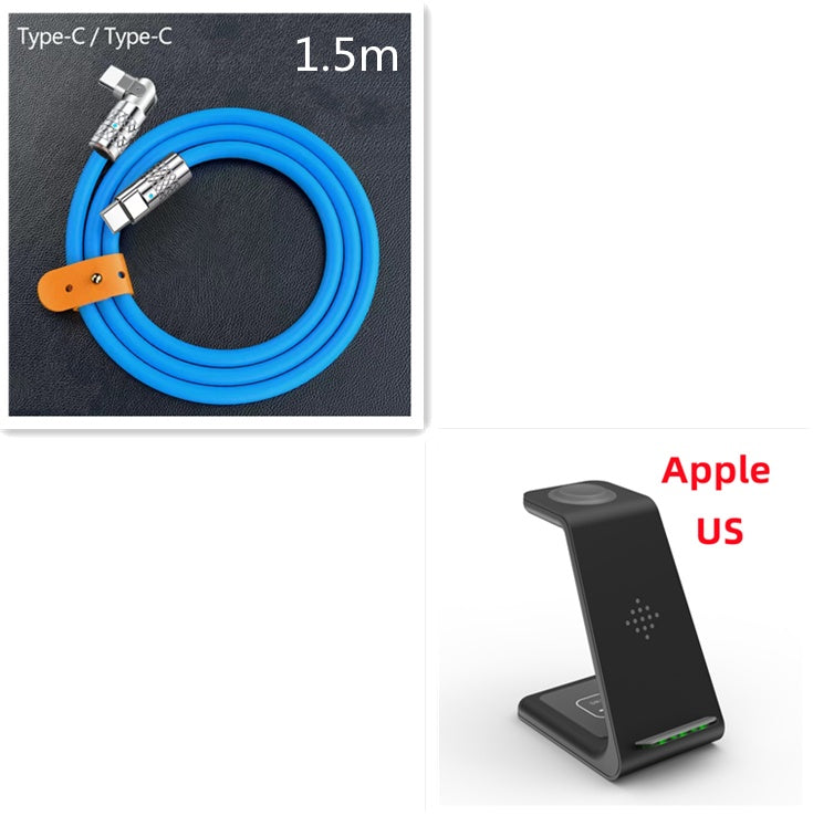 Support de charge rapide sans fil 3-en-1 Station de charge rapide sans fil pour téléphone