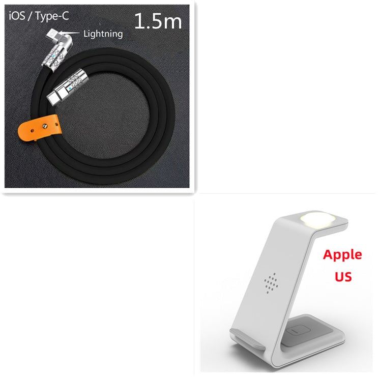 Support de charge rapide sans fil 3-en-1 Station de charge rapide sans fil pour téléphone