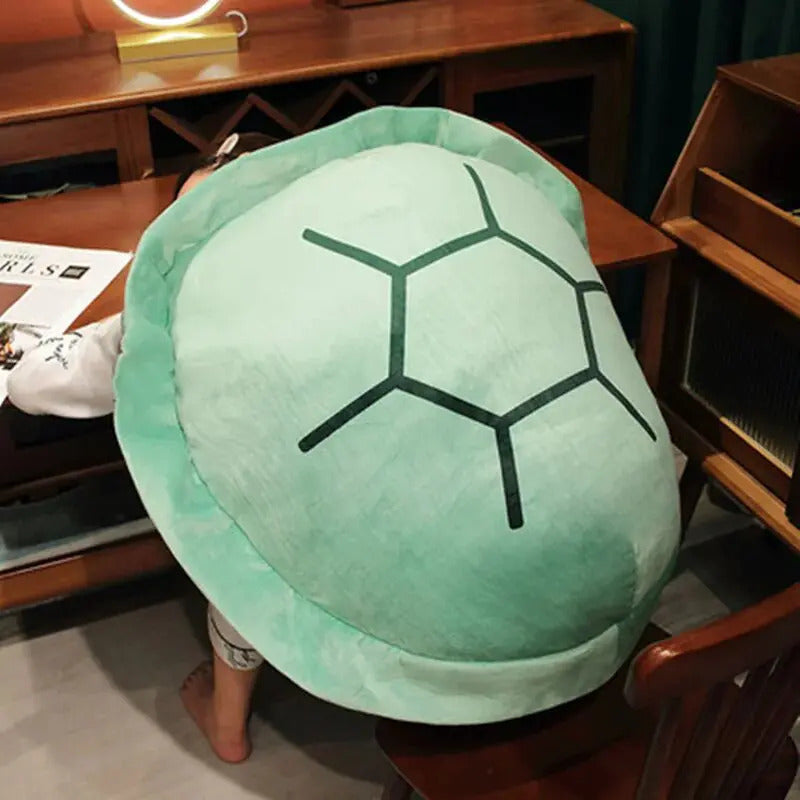 Almohada portátil con caparazón de tortuga