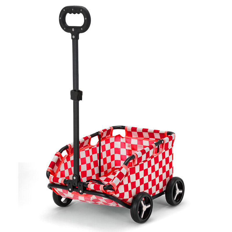 Cochecito para mascotas Perro Gato Carrito de transporte para mascotas pequeñas Plegable Portátil con almacenamiento