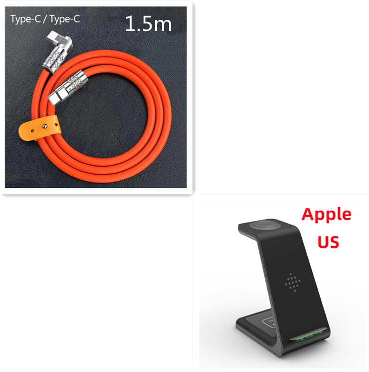 Support de charge rapide sans fil 3-en-1 Station de charge rapide sans fil pour téléphone