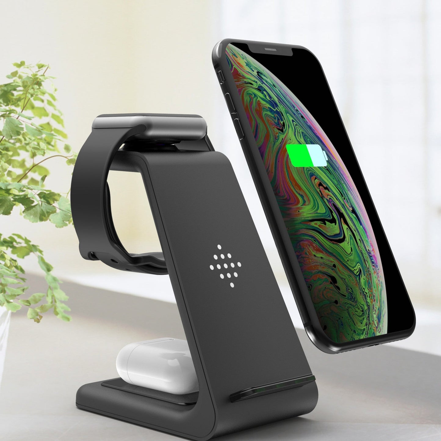Support de charge rapide sans fil 3-en-1 Station de charge rapide sans fil pour téléphone