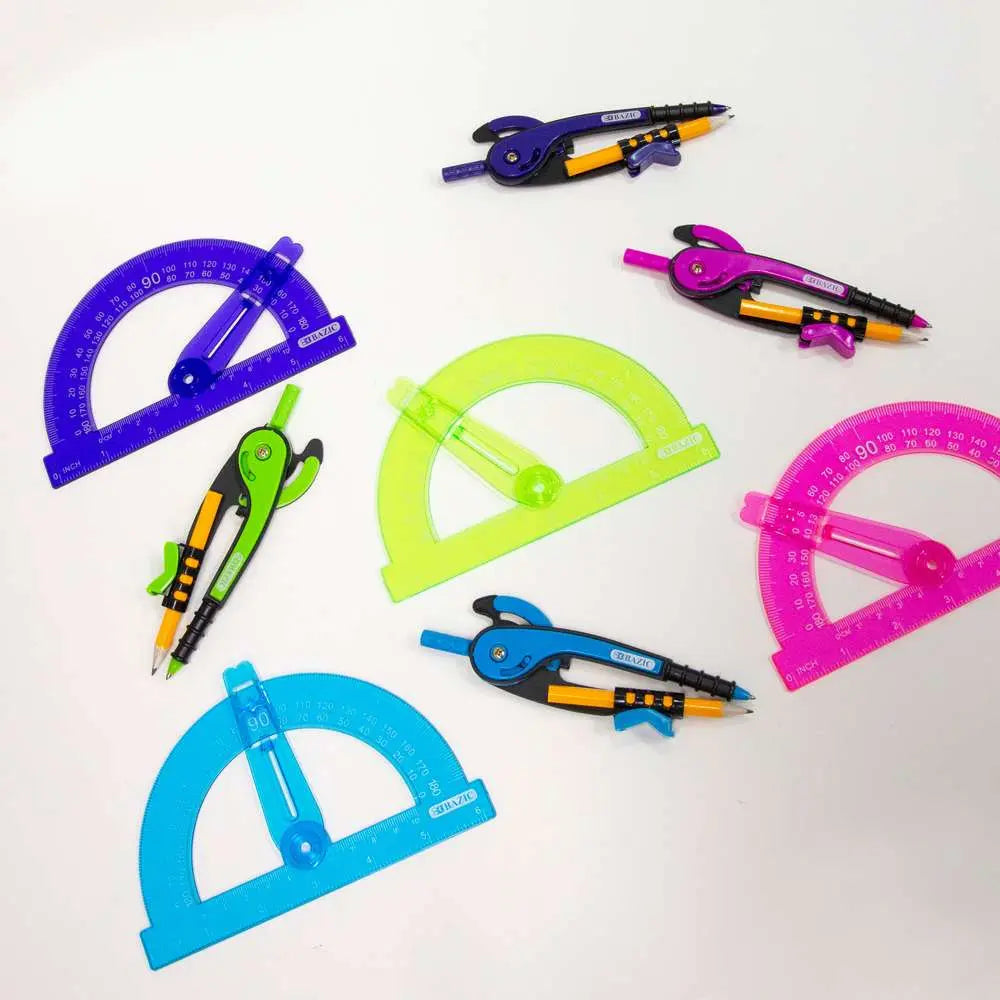 Scale-Arm Compass w/ #2 Wood Pencil – Random Color