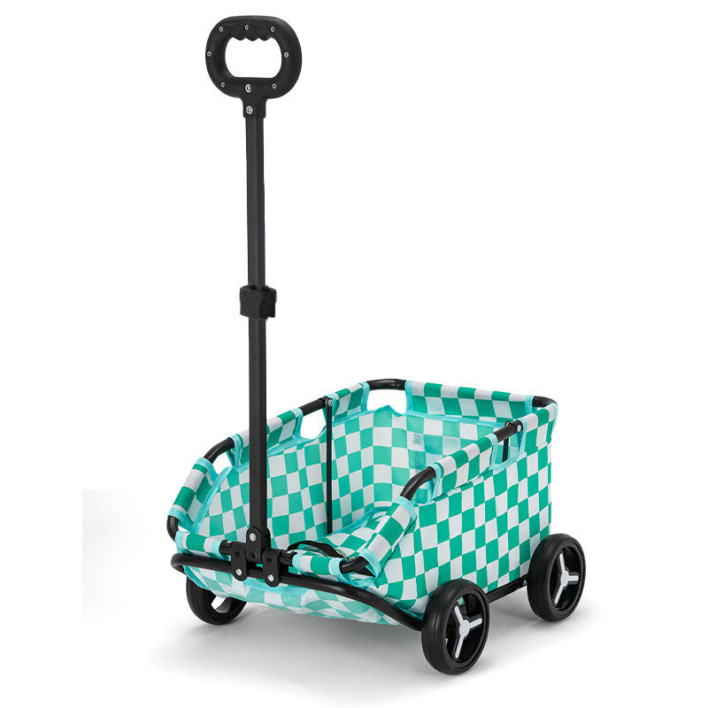 Cochecito para mascotas Perro Gato Carrito de transporte para mascotas pequeñas Plegable Portátil con almacenamiento