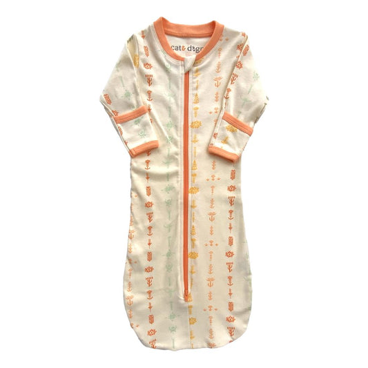 Saco de Dormir de Algodón Orgánico con Certificación GOTS - Floral Bohemio