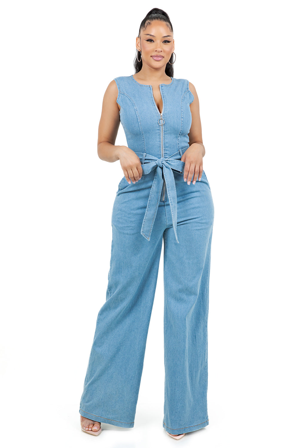 COMBINAISON SALOPETTE EN JEAN POUR FEMME