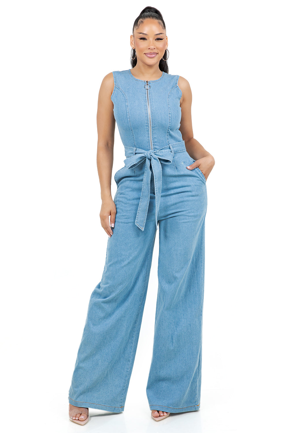 COMBINAISON SALOPETTE EN JEAN POUR FEMME