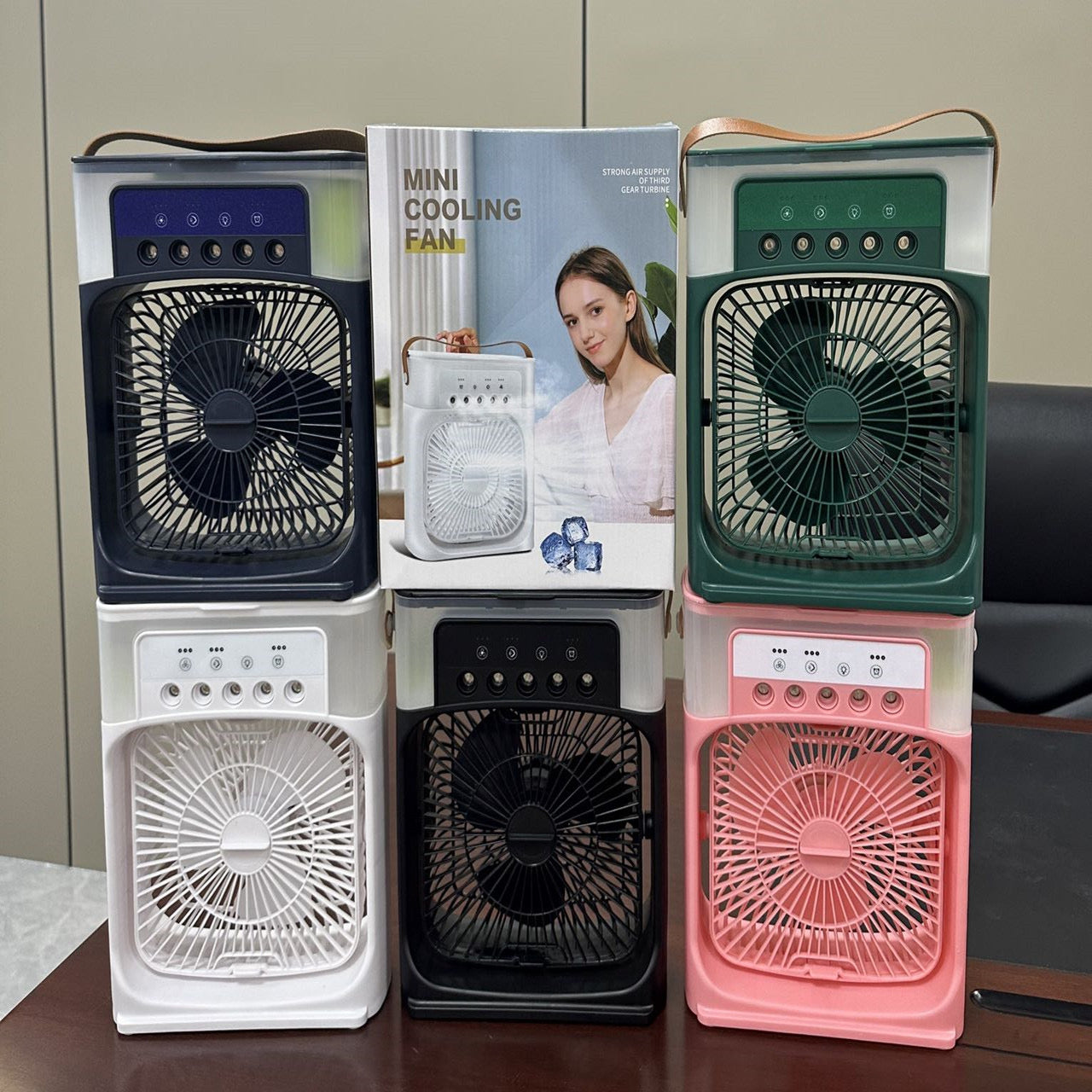Ventilador Enfriador de Aire Portátil 3 en 1 – Mini Aire Acondicionado para Habitación, Oficina y Coche | Enfriamiento Rápido + Humidificador | Se envía desde EE. UU. 🇺🇸 | ¡Producto estrella en TikTok y Amazon!