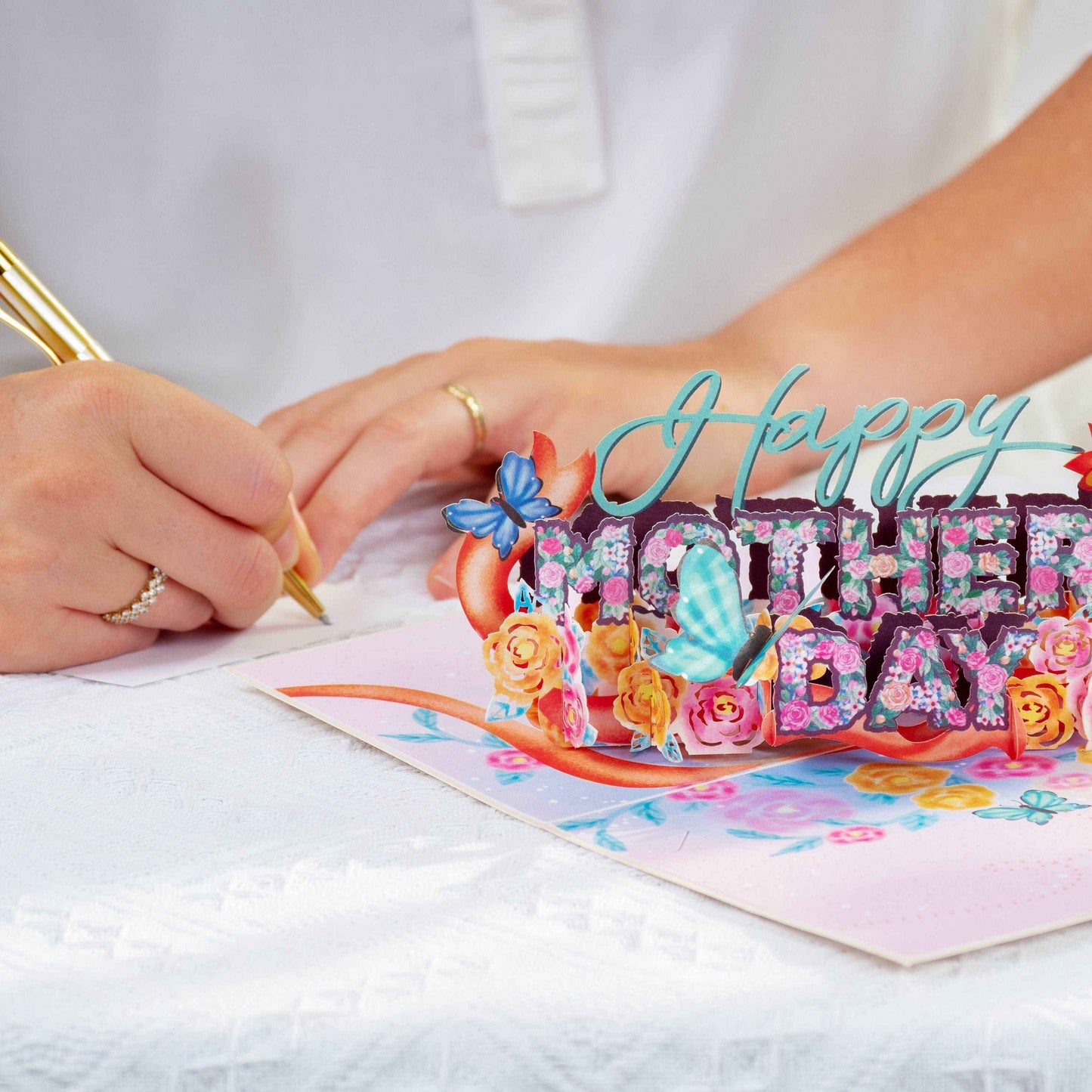 Tarjeta pop-up del Día de la Madre