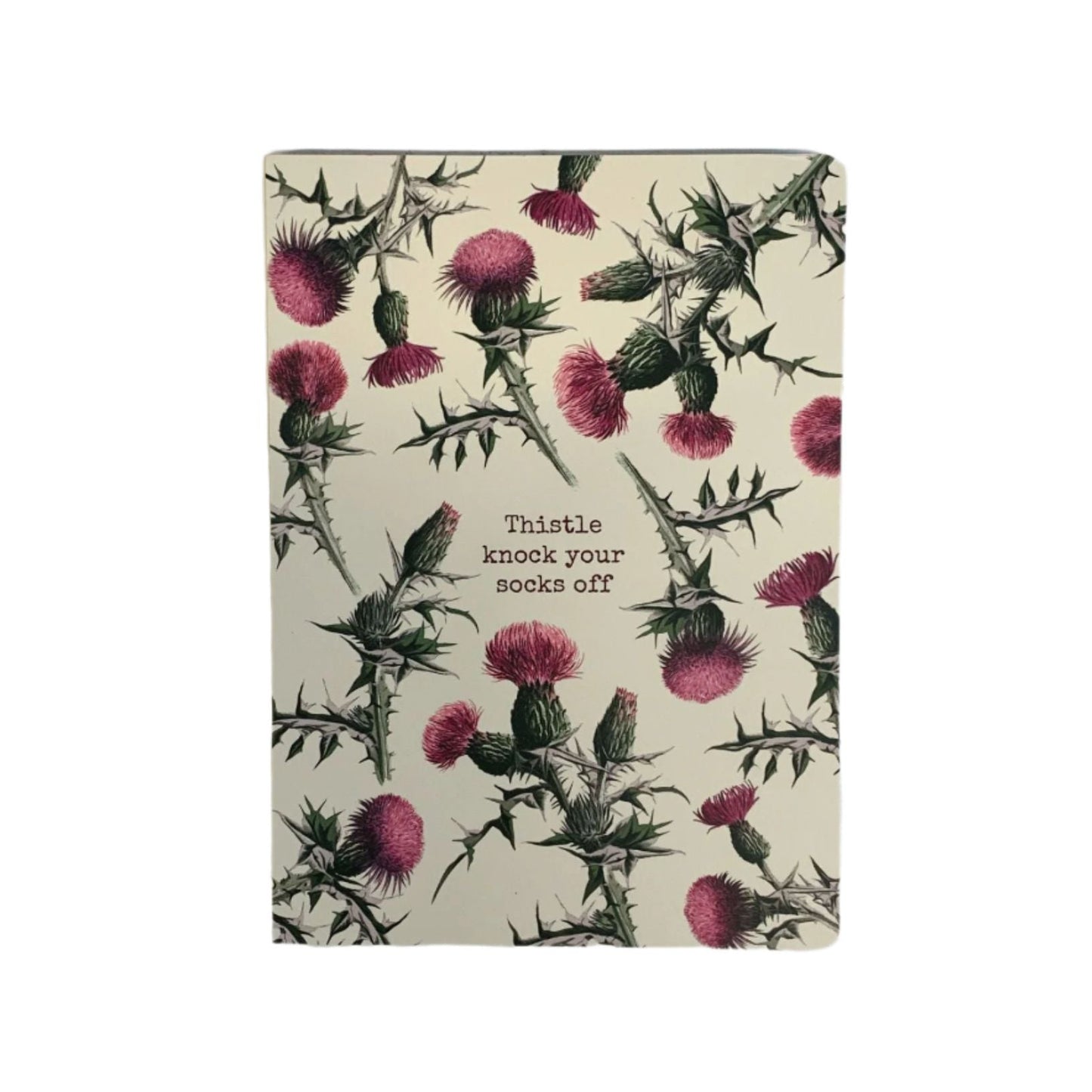 Carnet double-face Le Chardon à vous couper le souffle | Cahier ligné de 160 pages