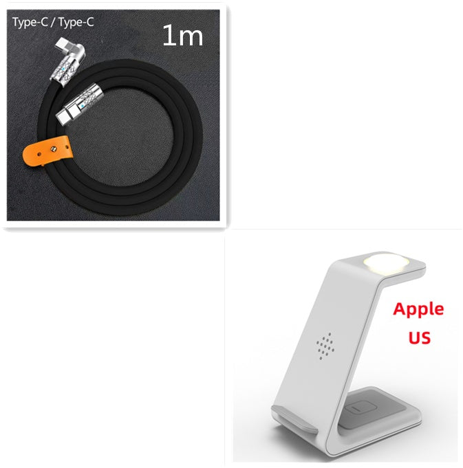 Support de charge rapide sans fil 3-en-1 Station de charge rapide sans fil pour téléphone