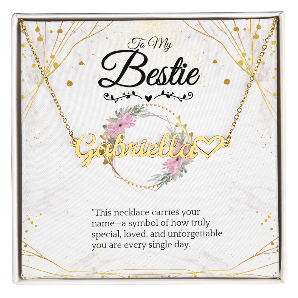 Collier Prénom Personnalisé avec Pierre de Naissance – Souvenir Élégant et Personnalisé (Finition Or Jaune 18 carats - Acier Inoxydable Poli)