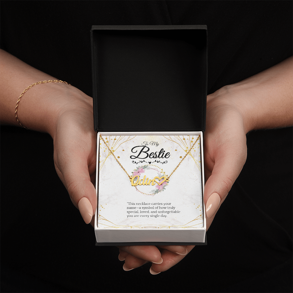Collier Prénom Personnalisé avec Pierre de Naissance – Souvenir Élégant et Personnalisé (Finition Or Jaune 18 carats - Acier Inoxydable Poli)