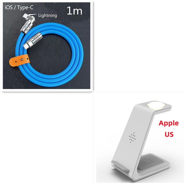 Support de charge rapide sans fil 3-en-1 Station de charge rapide sans fil pour téléphone