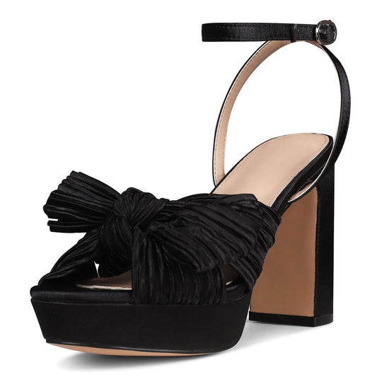 VIMISAOI Sandalias de tacón para mujer, sandalias de plataforma para mujer, sandalias blancas para mujer, sandalias de vestir para mujer, zapatos de boda para novia