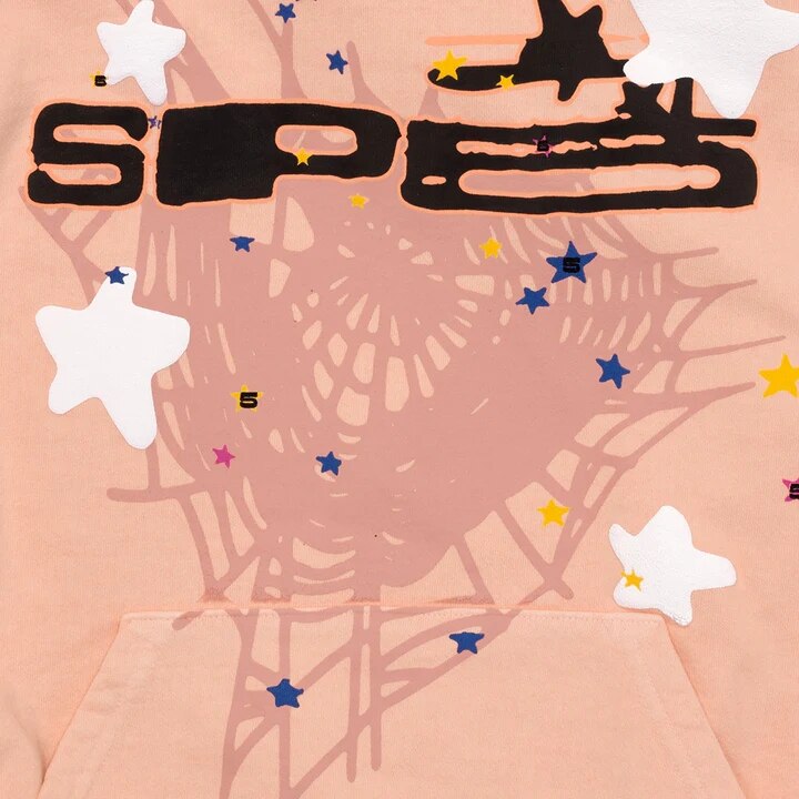 Sudaderas con capucha con estampado de letras de araña