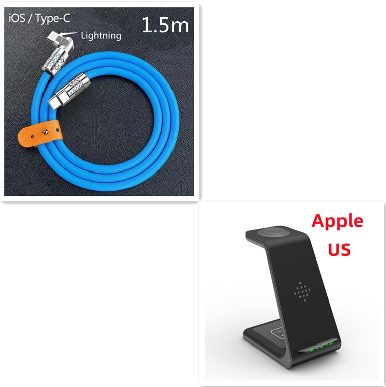 Support de charge rapide sans fil 3-en-1 Station de charge rapide sans fil pour téléphone