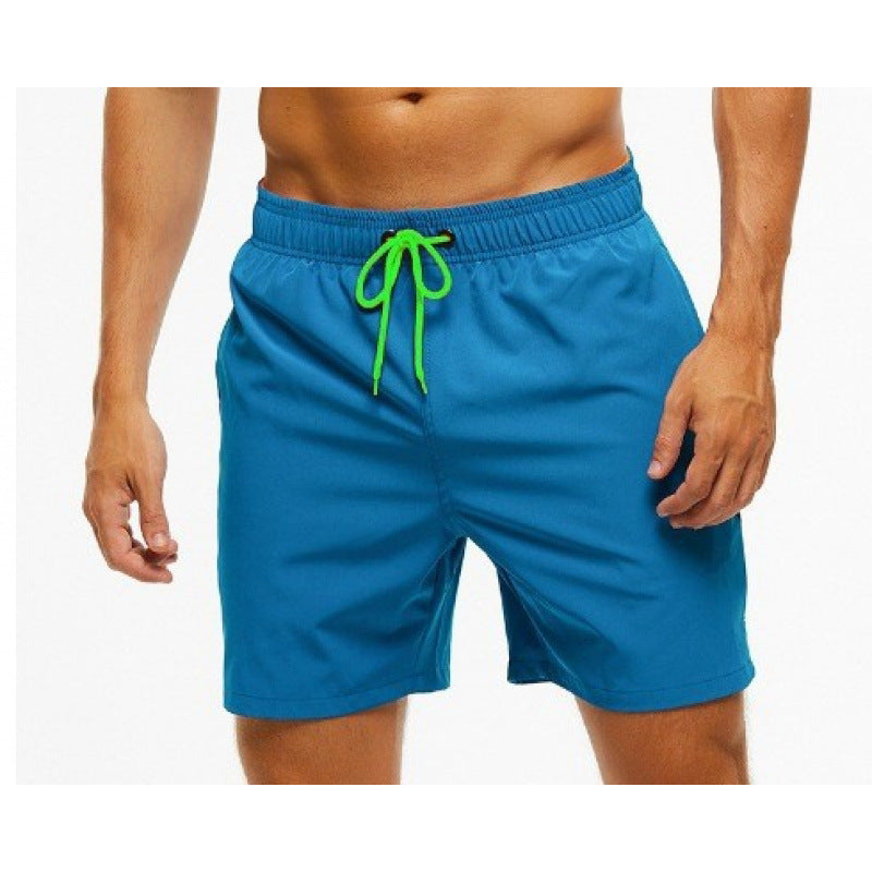 Summer Men's Solid-Colored Athletic Casual Cropped Shorts