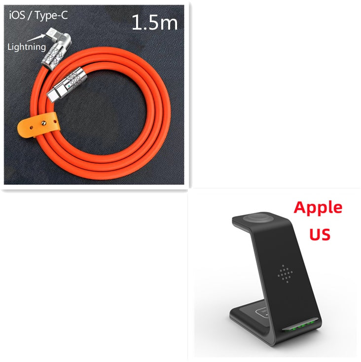 Support de charge rapide sans fil 3-en-1 Station de charge rapide sans fil pour téléphone