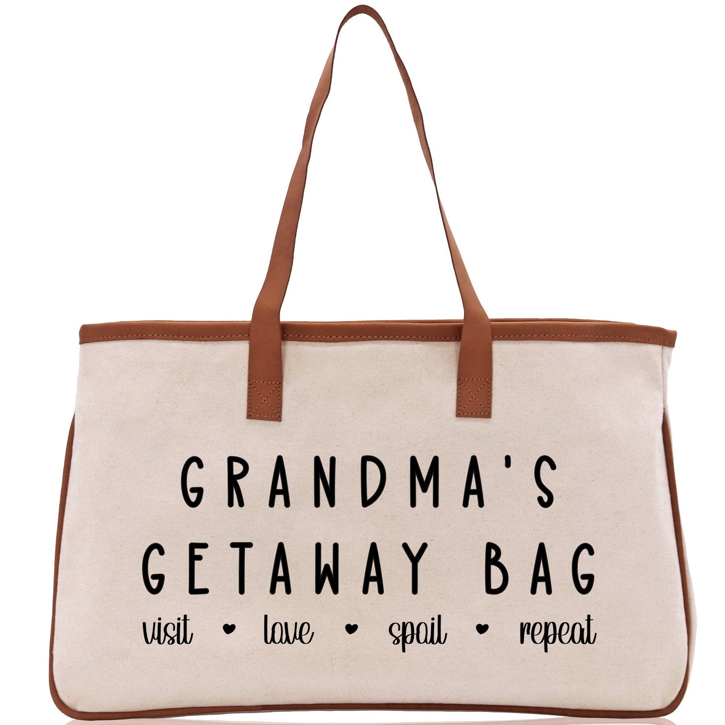 Sac fourre-tout grand-mère Sac d'escapade de grand-mère Sac de mamie Sac cadeau de grand-mère Sac de courses Cadeau de fête des mères Sac « Vie Amour Gâter » Sac de plage grand-mère