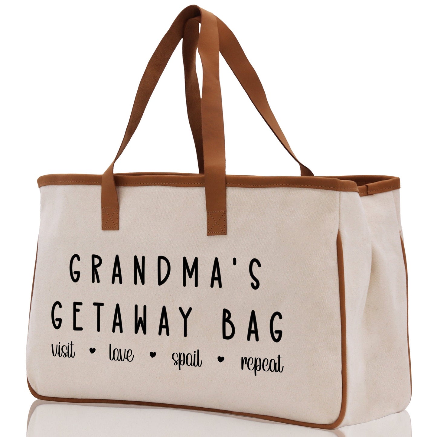 Sac fourre-tout grand-mère Sac d'escapade de grand-mère Sac de mamie Sac cadeau de grand-mère Sac de courses Cadeau de fête des mères Sac « Vie Amour Gâter » Sac de plage grand-mère