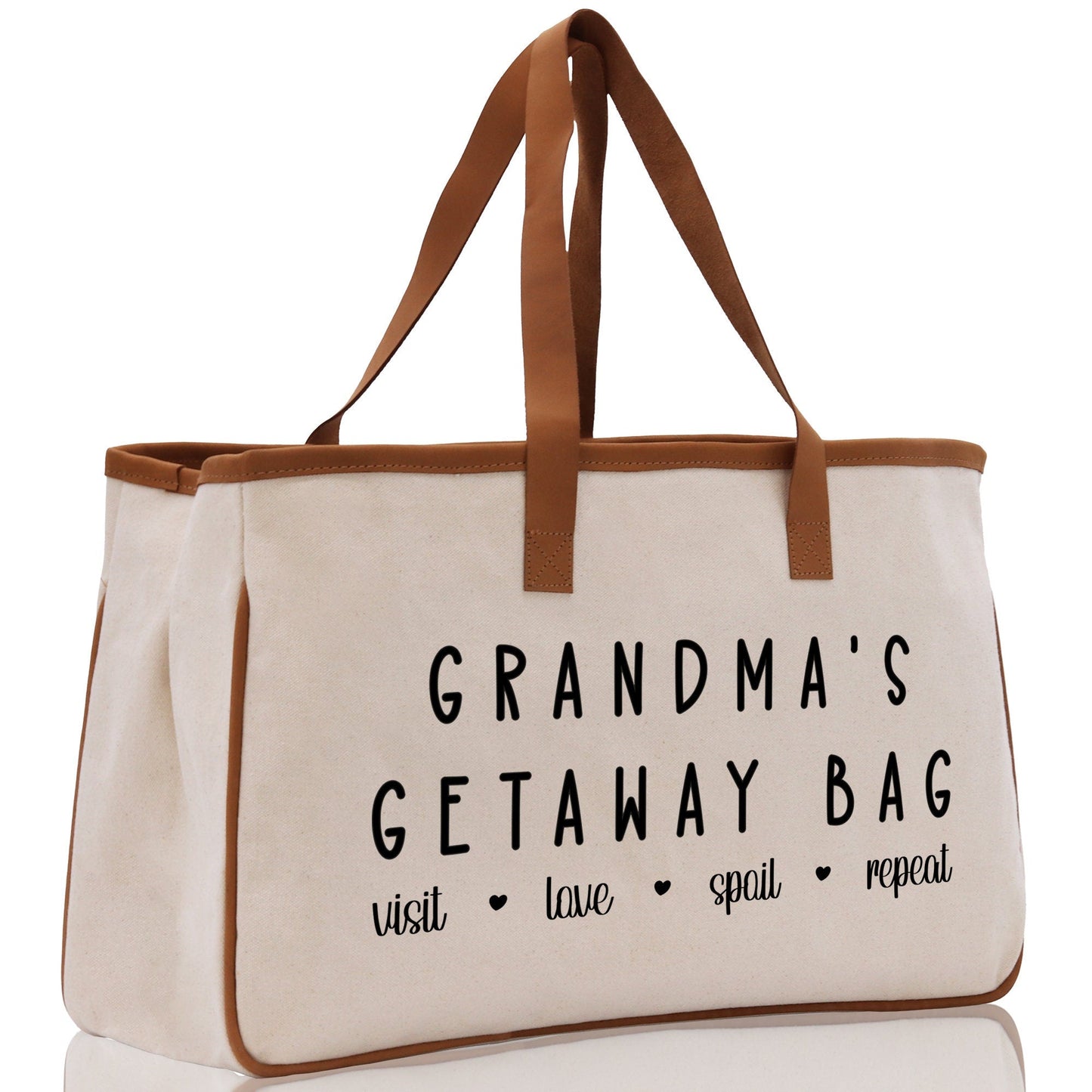 Sac fourre-tout grand-mère Sac d'escapade de grand-mère Sac de mamie Sac cadeau de grand-mère Sac de courses Cadeau de fête des mères Sac « Vie Amour Gâter » Sac de plage grand-mère