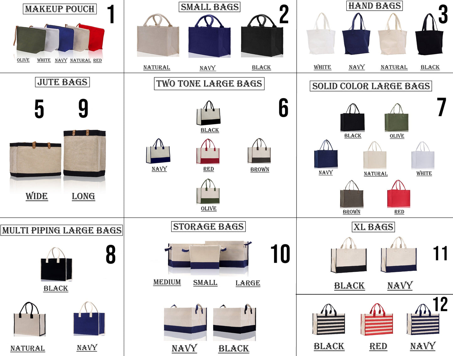 Bolsa de mano de lona de algodón con logotipo personalizado, bolsa de yute, neceser de maquillaje, bolsas promocionales, imprime tu logotipo, bolsa de mano personalizada, compra al por mayor a granel.